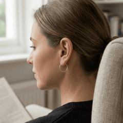 925 Ayar Gümüş 1,5 cm Çaplı  Halka Küpe – Minimal ve Şık Tasarım