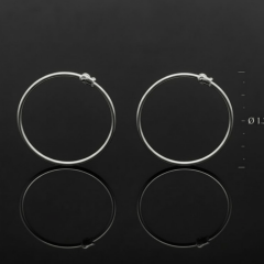 925 Ayar Gümüş 1,2 cm Çaplı  Halka Küpe – Minimal ve Şık Tasarım