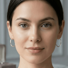 925 Ayar Gümüş 1,2 cm Çaplı  Halka Küpe – Minimal ve Şık Tasarım