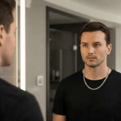 925 Ayar Figaro Erkek Zincir Kolye