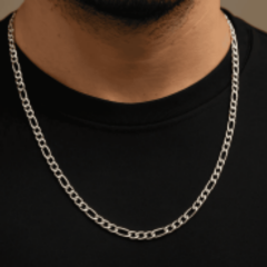 925 Ayar Figaro Erkek Zincir Kolye