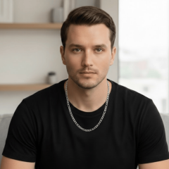 925 Ayar Figaro Erkek Zincir Kolye