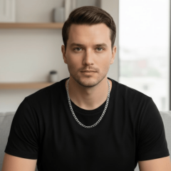 925 Ayar Gümüş Gurmet Erkek Zincir Kolye