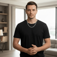 925 Ayar Gümüş Gurmet Erkek Zincir Kolye