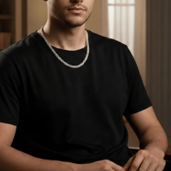 925 Ayar Gümüş Kral Erkek Zincir Kolye