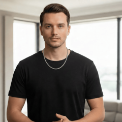 925 Ayar Gümüş Kral Erkek Zincir Kolye