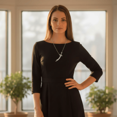 925 Ayar Gümüş Kolye - (Zülfikar)