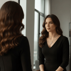 925 Ayar Gümüş Kolye - (Zülfikar)