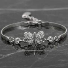 925 Ayar Gümüş Kelebek Bileklik