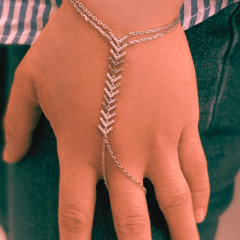 925 Ayar Gümüş El Zinciri (Hand Chain)