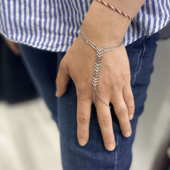 925 Ayar Gümüş El Zinciri (Hand Chain)