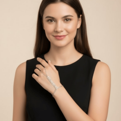 925 Ayar Gümüş Minimal El Zinciri (Hand Chain) Kadın