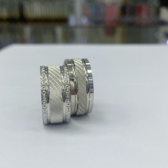 925 Ayar Gümüş Düz Alyans  (Parıltı Serisi)