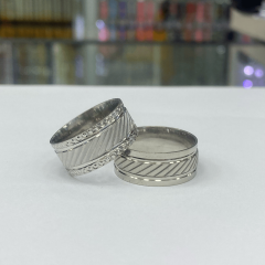 925 Ayar Gümüş Düz Alyans  (Parıltı Serisi)