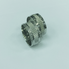 925 Ayar Gümüş Düz Alyans  (Parıltı Serisi)