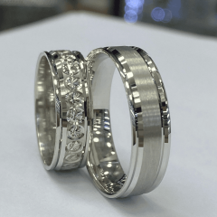925 Ayar Gümüş Alyans Çifti (Sade & Desenli )