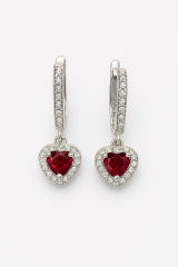 925 Ayar Kalpli Gümüş Küpe