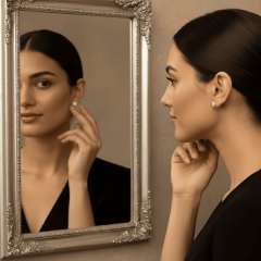 925 Ayar Yuvarlak Taşlı Gümüş Küpe