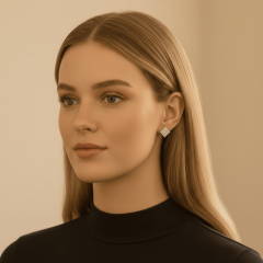 925 Ayar Taşlı Gümüş Küpe