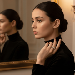 925 Ayar Gümüş Sıralı Beştaş Zirkon Yüzük