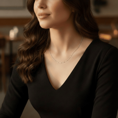 925 Ayar İnce Figaro (hayalet) Gümüş Zincir