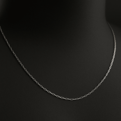 925 Ayar İnce Figaro (hayalet) Gümüş Zincir