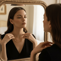 925 Ayar Altın Kaplama Halka Gümüş Zincir – Unisex Model