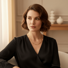 925 Ayar Altın Kaplama Halka Gümüş Zincir – Unisex Model