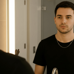 925 Ayar Figaro Gümüş Erkek Zincir Kolye