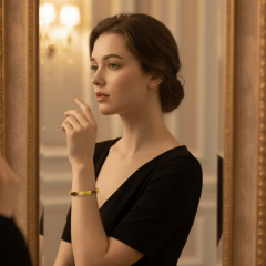 Doğal Kehribar Bileklik – El Yapımı Faset Kesim Doğal Taş Bileklik