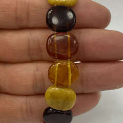 Renkli Doğal Kehribar Bileklik – El Yapımı Çok Renkli Doğal Taş Bileklik