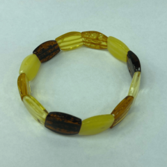 Renk Geçişli Doğal Kehribar Bileklik