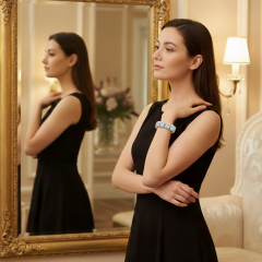 Doğal Jasper Taşı Bileklik – Gri Tonlu Doğal Taş Bileklik