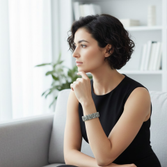 Doğal Jasper Taşı Bileklik – Gri Tonlu Doğal Taş Bileklik