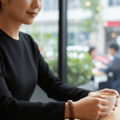 Kahverengi Yıldız Taşı (Gold Sandstone) Bileklik