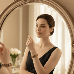 Kahverengi Yıldız Taşı (Gold Sandstone) Bileklik