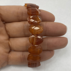 Doğal Akik Taşı Bileklik – Kahverengi Tonlu Doğal Taş Bileklik