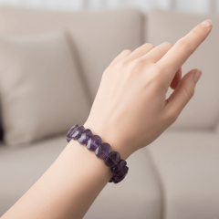 Ametist Taşı Bileklik – Doğal Taş Mor Kadın Bileklik