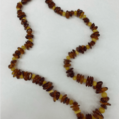 Doğal Sıkıştırılmış Kehribar Kolye