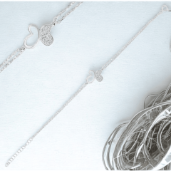 925 Ayar Kelebek Zirkon Taşlı Bileklik