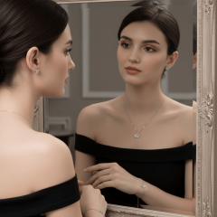 Gümüş Kelebek Figürlü Taşlı Kolye Küpe Bileklik Seti