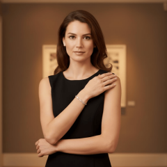 925 Ayar Gümüş Baget Zirkon Taşlı Bileklik – Kadın Şık Bileklik