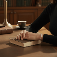 925 Ayar Gümüş Parlak Zincir Bileklik