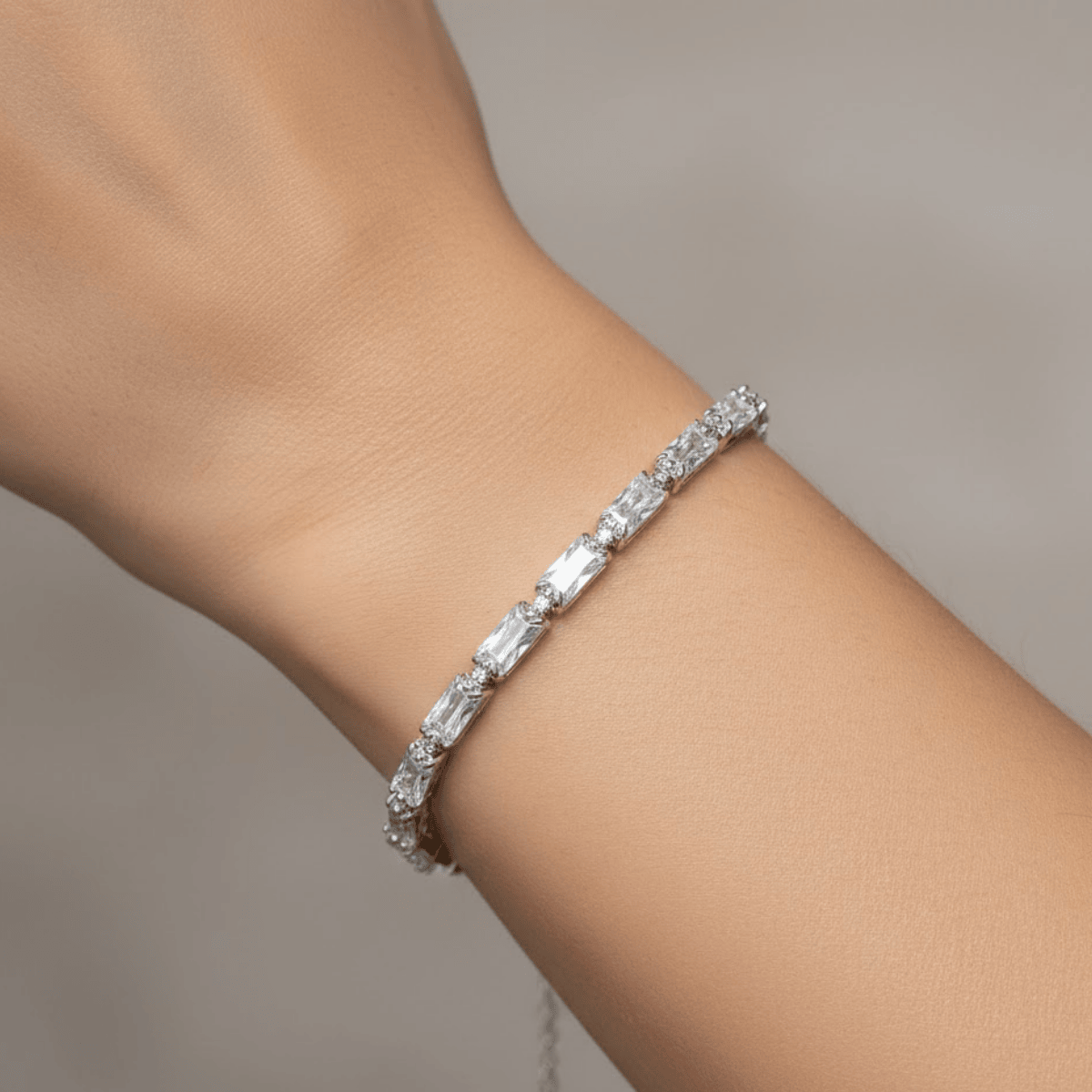 925 Ayar Gümüş Parlak Zincir Bileklik