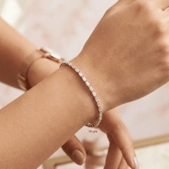 925 Ayar Gümüş Parlak Zincir Bileklik