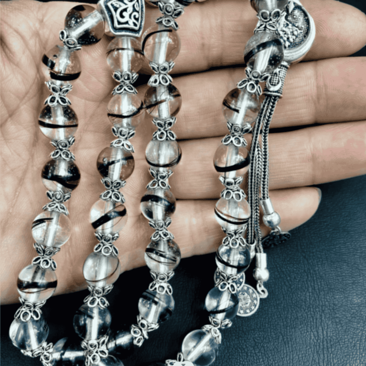 KİŞİYE ÖZEL SAÇ TELİNDEN ''EL YAPIMI'' TESPİH