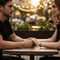 Siyah Kelt Düğümü Motifli Bakır Unisex Ayarlanabilir Bileklik