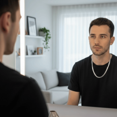 925 Ayar Gümüş Balıksırtı Erkek Zincir Kolye