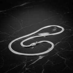 925 Ayar Gümüş Balıksırtı Erkek Zincir Kolye