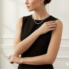 925 Ayar Gümüş Balıksırtı Zincir Kolye